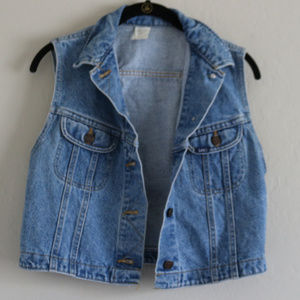 Lee | 90s Vintage Cropped Denim Vest